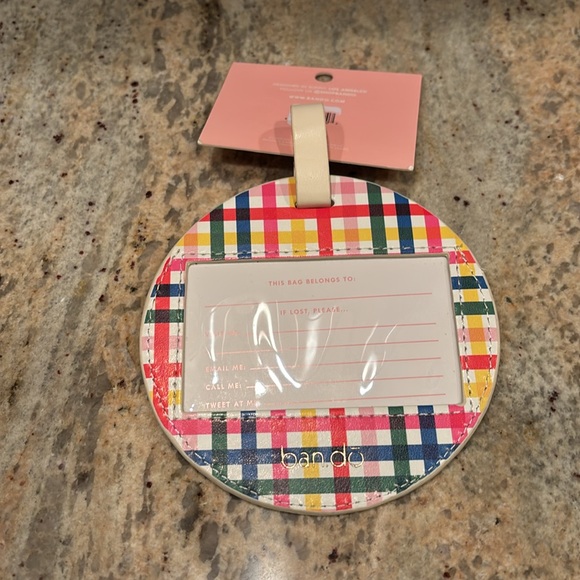 Ban.do Cream Luggage Tag - Picture 4 of 6